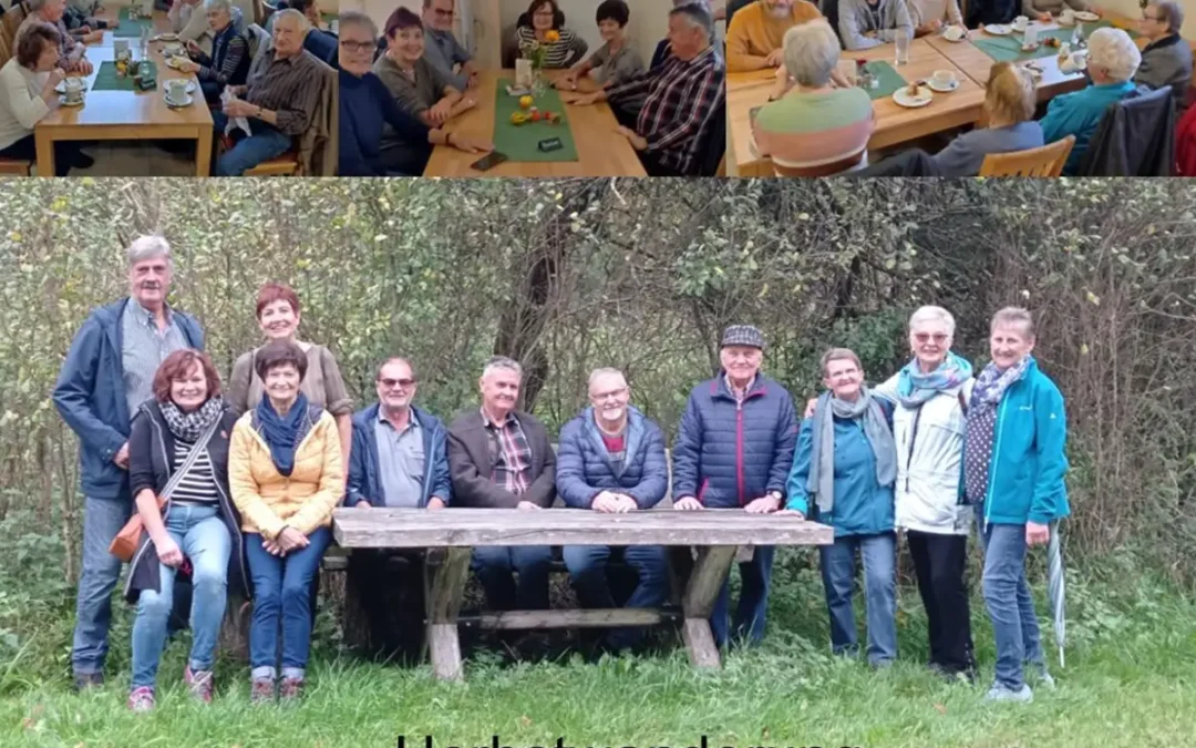 Schöner herbstlicher Wandertag